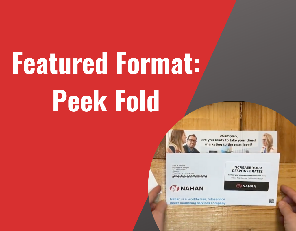 Looking for a Unique Take on Direct Mail? Try the Peek Fold Format!
